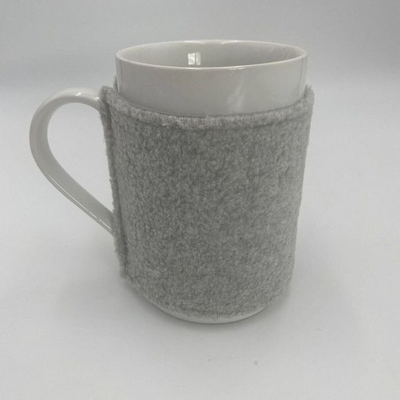 Ceramic St Nicholas Square Mug with Cozy Snowman Sweater 5" - Picture 3 of 6